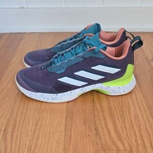 Adidas Avacourt Sneakers 7.5 Shadow/Violet/Lemon